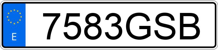 Numer rejestracyjny 7583GSB posiada DACIA SANDERO