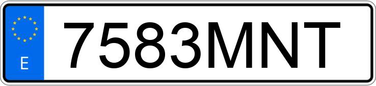 Numer rejestracyjny 7583MNT posiada FIAT DUCATO