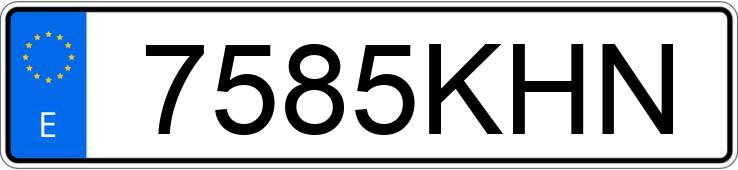 Numer rejestracyjny 7585KHN posiada NISSAN QASHQAI