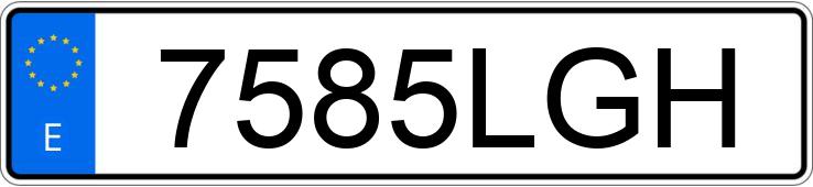 Numer rejestracyjny 7585LGH posiada PORSCHE 911