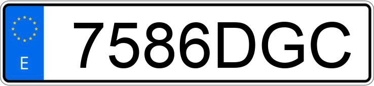 Numer rejestracyjny 7586DGC posiada BMW SERIE 6