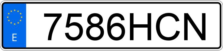 Numer rejestracyjny 7586HCN posiada VOLKSWAGEN POLO