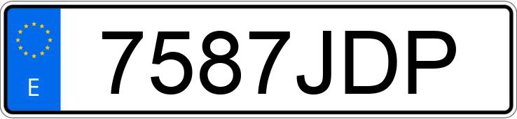 Numer rejestracyjny 7587JDP posiada VOLVO S80