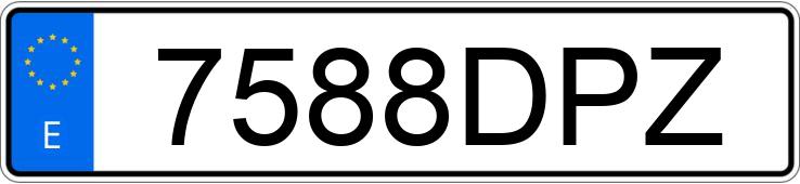 Numer rejestracyjny 7588DPZ posiada RENAULT CLIO