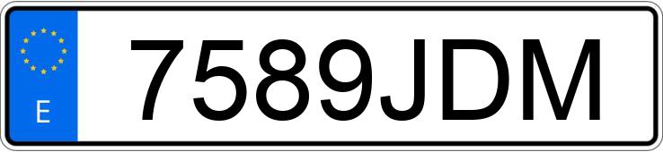 Numer rejestracyjny 7589JDM posiada RENAULT CLIO