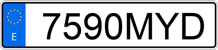 Numer rejestracyjny 7590MYD posiada RENAULT RAFALE