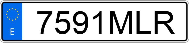 Numer rejestracyjny 7591MLR posiada MERCEDES GLC (254)