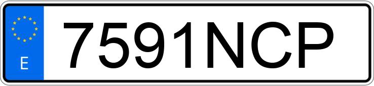 Numer rejestracyjny 7591NCP posiada LAMBORGHINI URUS