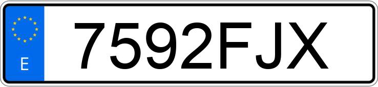 Numer rejestracyjny 7592FJX posiada BMW SERIE 3