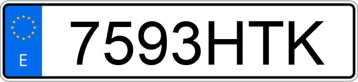 Numer rejestracyjny 7593HTK posiada BMW SERIE 1