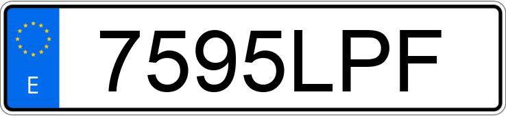 Il numero di registrazione 7595LPF ha FORD FIESTA