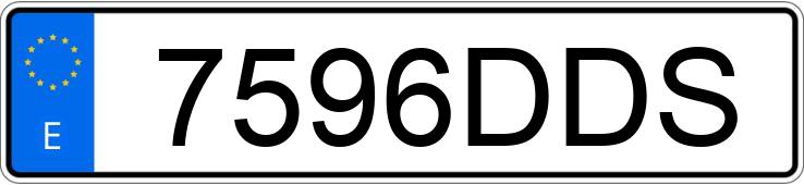 Numer rejestracyjny 7596DDS posiada BMW SERIE 3