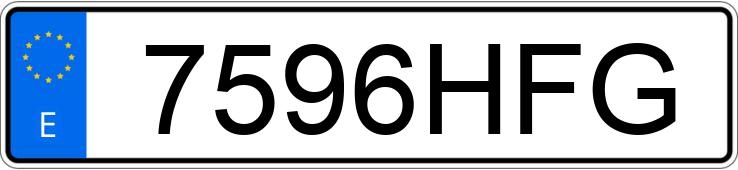 Numer rejestracyjny 7596HFG posiada OPEL ASTRA