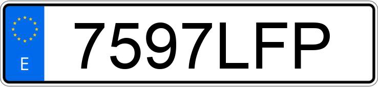 Numer rejestracyjny 7597LFP posiada RENAULT MASTER