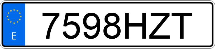 Numer rejestracyjny 7598HZT posiada HUSQVARNA FE 450