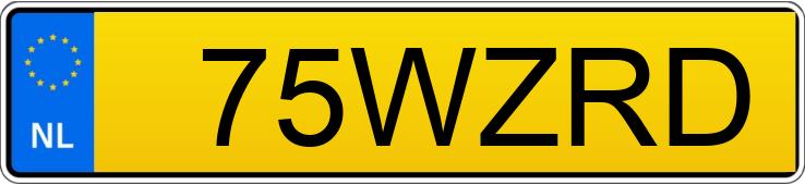 Numer rejestracyjny 75WZRD posiada HAPERT INDIGO