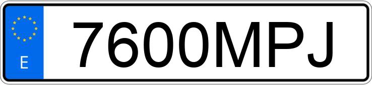 Il numero di registrazione 7600MPJ ha PEUGEOT 2008