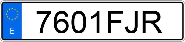 Numer rejestracyjny 7601FJR posiada CITROEN C3