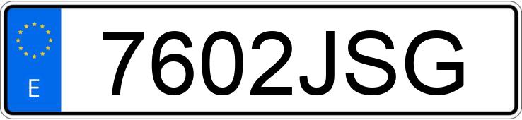 Numer rejestracyjny 7602JSG posiada SKODA FELICIA