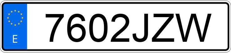 Numer rejestracyjny 7602JZW posiada INFINITI Q50