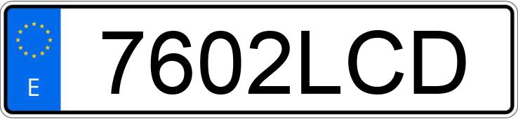 Numer rejestracyjny 7602LCD posiada Ford Focus