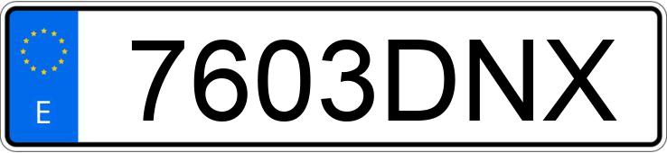 Numer rejestracyjny 7603DNX posiada ALFA ROMEO 147