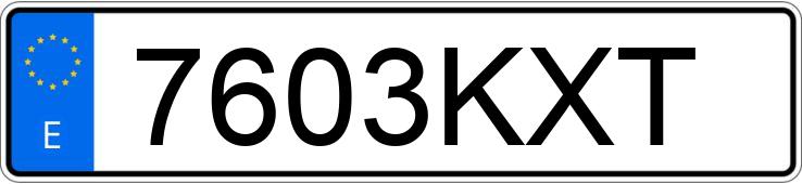 Numer rejestracyjny 7603KXT posiada LAND ROVER DISCOVERY SPORT