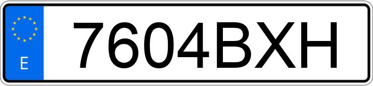 Numer rejestracyjny 7604BXH posiada HONDA CB 600