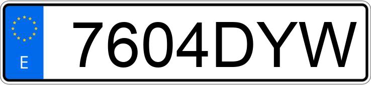 Numer rejestracyjny 7604DYW posiada HONDA CIVIC