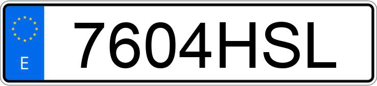 Numer rejestracyjny 7604HSL posiada AUDI A3 Numer rejestracyjny 7604HSL posiada AUDI A3