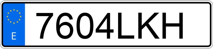 Numer rejestracyjny 7604LKH posiada TESLA MODEL 3 Numer rejestracyjny 7604LKH posiada TESLA MODEL 3