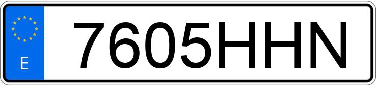 Numer rejestracyjny 7605HHN posiada PEUGEOT 207