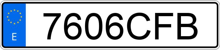 Numer rejestracyjny 7606CFB posiada RENAULT CLIO