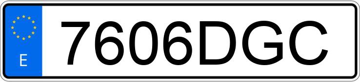 Numer rejestracyjny 7606DGC posiada VOLKSWAGEN GOLF Numer rejestracyjny 7606DGC posiada VOLKSWAGEN GOLF