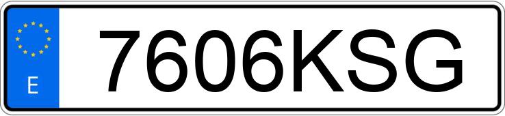 Numer rejestracyjny 7606KSG posiada TOYOTA YARIS