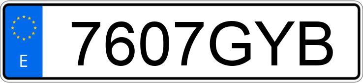 Numer rejestracyjny 7607GYB posiada CHEVROLET-GM CRUZE