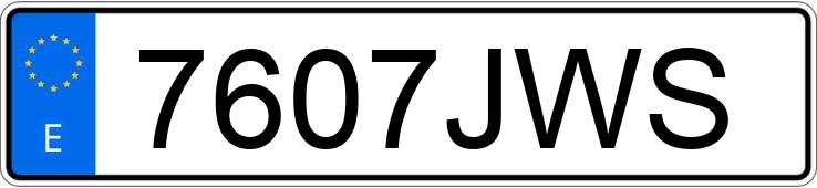 Numer rejestracyjny 7607JWS posiada SEAT LEON