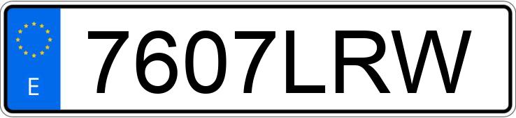 Numer rejestracyjny 7607LRW posiada SEAT IBIZA Numer rejestracyjny 7607LRW posiada SEAT IBIZA