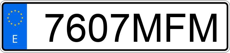 Numer rejestracyjny 7607MFM posiada VOLKSWAGEN TIGUAN ALLSPACE