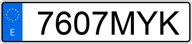 Numer rejestracyjny 7607MYK posiada TOYOTA C-HR