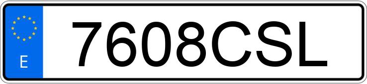 Numer rejestracyjny 7608CSL posiada NISSAN ALMERA TINO