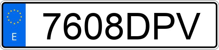 Numer rejestracyjny 7608DPV posiada SEAT TOLEDO