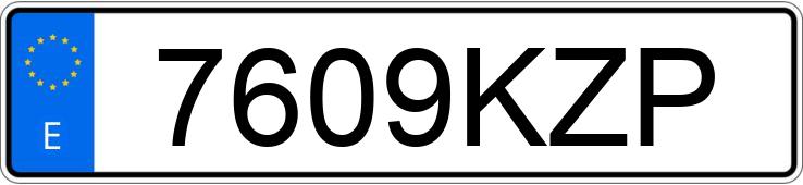 Numer rejestracyjny 7609KZP posiada DS DS7 CROSSBACK