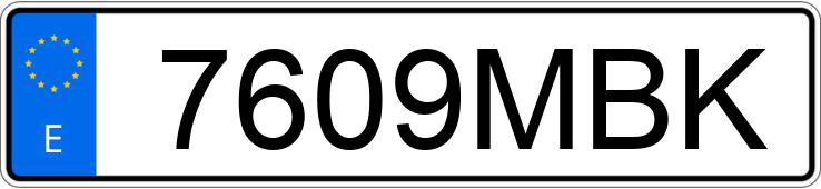 Numer rejestracyjny 7609MBK posiada CITROEN JUMPY