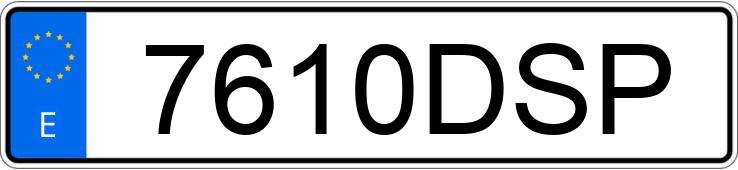 Numer rejestracyjny 7610DSP posiada RENAULT KERAX