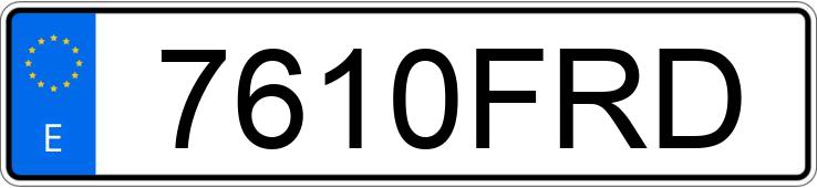 Numer rejestracyjny 7610FRD posiada TOYOTA AVENSIS Numer rejestracyjny 7610FRD posiada TOYOTA AVENSIS