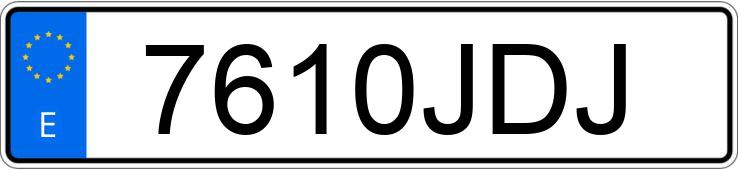 Numer rejestracyjny 7610JDJ posiada HONDA NC 750