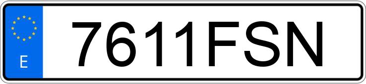 Numer rejestracyjny 7611FSN posiada CITROEN C4 GRAND PICASSO