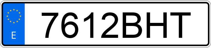 Numer rejestracyjny 7612BHT posiada VOLKSWAGEN POLO