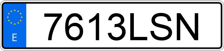 Numer rejestracyjny 7613LSN posiada FORD FOCUS